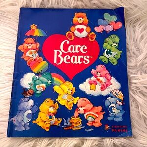 Vintage 1985 Panini Care Bears Sticker Album Book Partially Complete